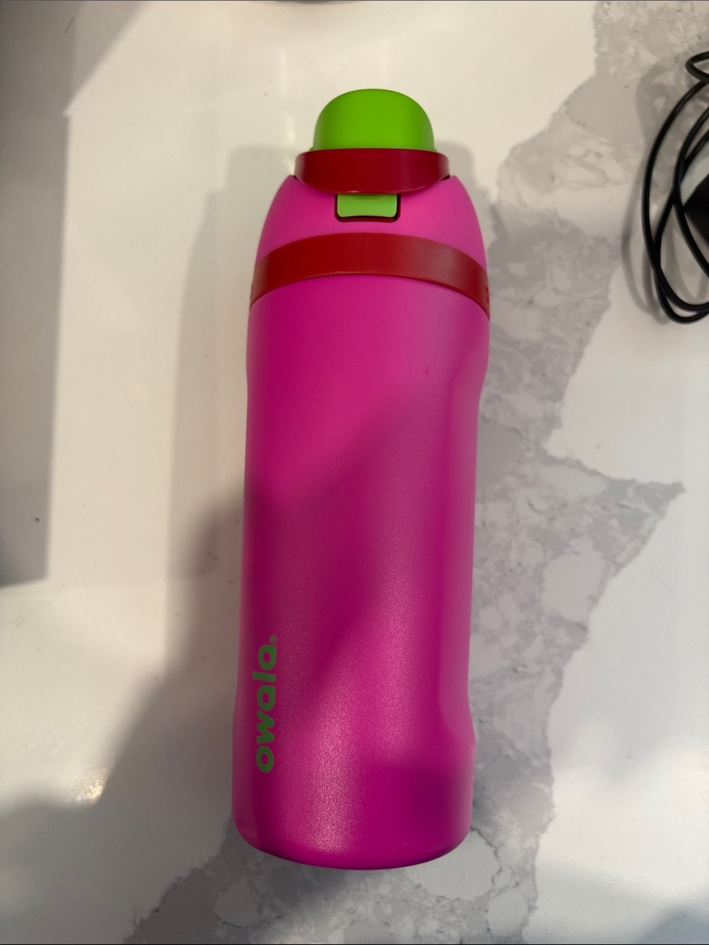 Owala Pink & Green Kids Stainless Steel Water Bottle